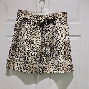 NWT Crown and Ivy Leopard Print Women's Skirt